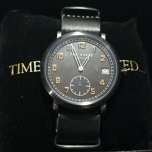 💕TED BAKER💕 Logani Leather Strap Watch Black NWT